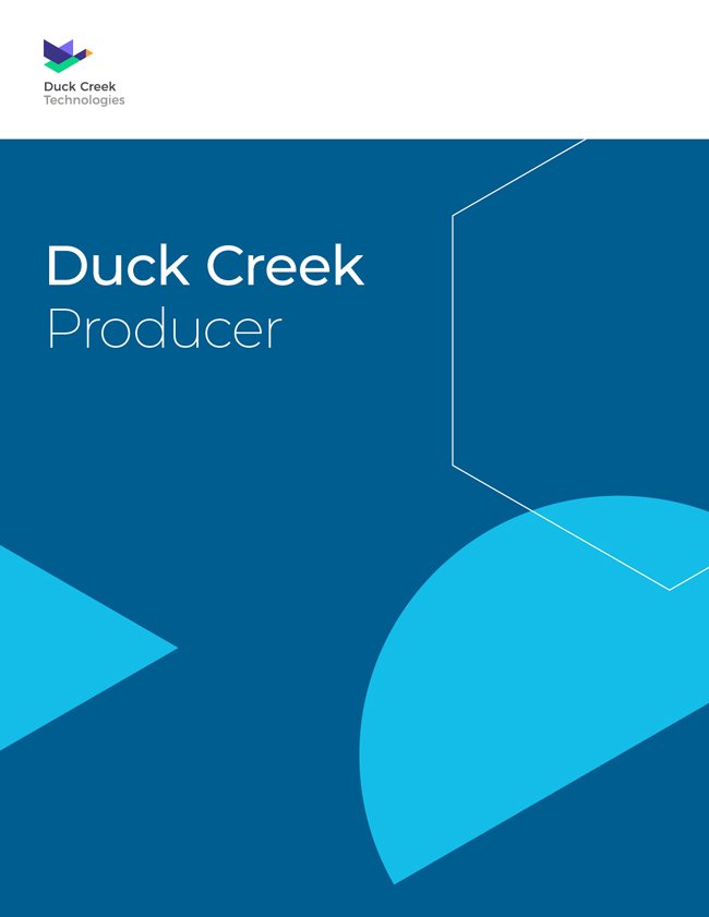 Digital Engagement Producer Duck Creek Products