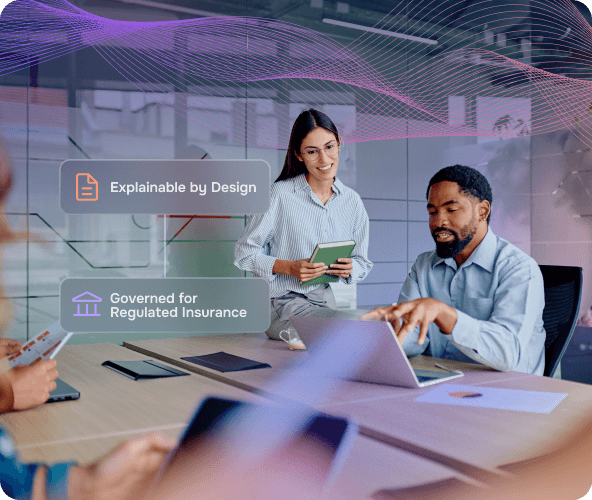 Abstract UI Built In AI Assurance