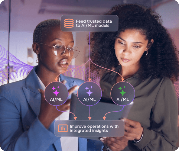 Abstract UI Power Intelligent Operations