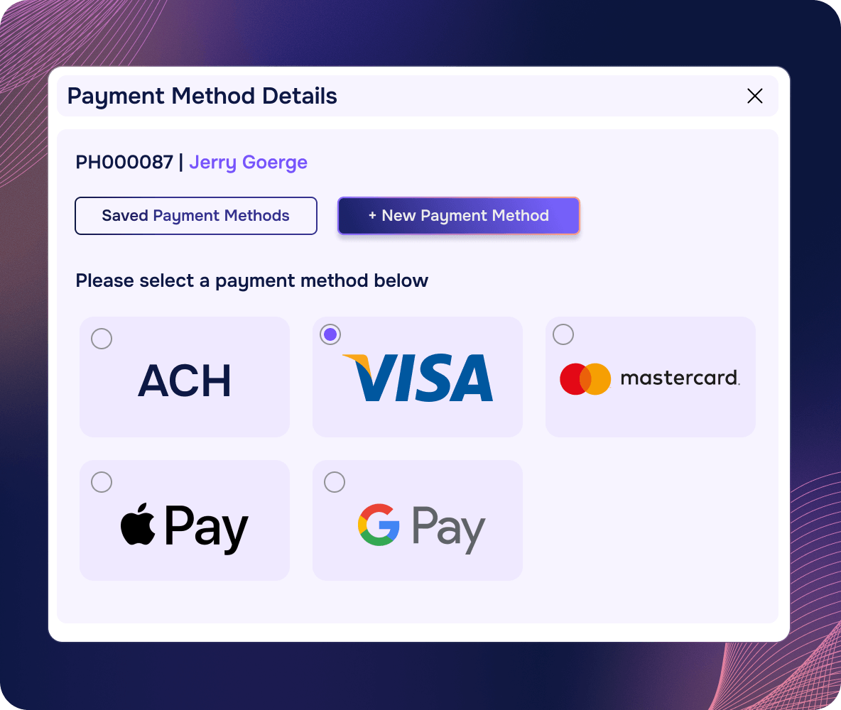 payment method details